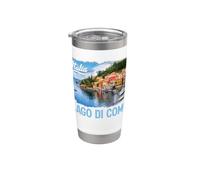 Lago Como Italia Pincel Print Vaso térmico de acero inoxidable de doble pared