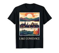 Lago de Constanza Alemania Suiza Austria Vintage Travel Camiseta