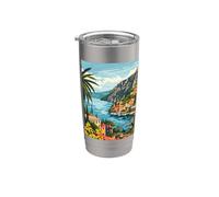 Lago de Garda Italia Arte Minimalista Vaso térmico de acero inoxidable de doble pared