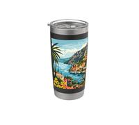 Lago de Garda Italia Arte Minimalista Vaso térmico de acero inoxidable de doble pared