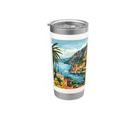 Lago de Garda Italia Arte Minimalista Vaso térmico de acero inoxidable de doble pared