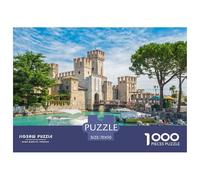 Lago de Garda Puzzle 1000 Piezas Jigsaw Puzzles para Adultos Niño Rompecabezas Difícil Juegos Que Desafían El Cerebro para Toda La Familia 70x50cm/1000pcs