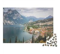 Lago de Garda Puzzles Imposible,desafío para Adultos 1000 Piezas Obra De Arte De Juego De para Adultos Y Niños A Partir De 12 Años 70x50cm/1000pcs