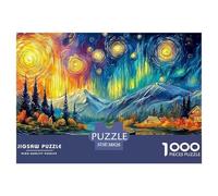 Lago de Las Montañas Estrelladas Puzzle para Adultos Rompecabezas Desafiante con La Nitidez De La Alta Definición - Un Regalo Navideño Adultos Y Niños Desde 14 Años 38x26cm/1000pcs