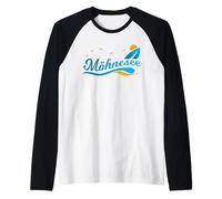 Lago del Occidental de Möhnese, para Vacaciones o Viajes Camiseta Manga Raglan