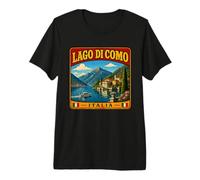 Lago di como Italia Viaje Familiar Vacaciones en el Lago de como Camiseta Premium