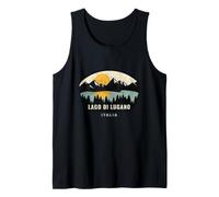 Lago di Lugano Italia Design Vacation Souvenir Camiseta sin Mangas