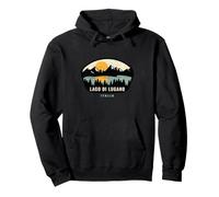 Lago di Lugano Italia Design Vacation Souvenir Sudadera con Capucha