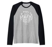 Lago di Posta Fibreno en Italia Camiseta Manga Raglan