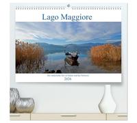 Lago Maggiore - Der malerische See in Italien und der Schweiz (hochwertiger Premium Wandkalender 2026 DIN A2 quer), Kunstdruck in Hochglanz: ... Maggiore, einem der oberitalienischen Seen