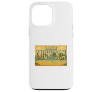 Lago Michigan Great Lakes 50s Vintage Travel Art Graphic Carcasa para iPhone 13 Pro MAX