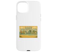 Lago Michigan Great Lakes 50s Vintage Travel Art Graphic Carcasa para iPhone 15 Plus