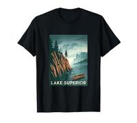 Lago Superior Paisajístico Naturaleza Aventura Camiseta