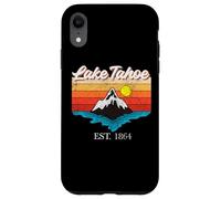 Lago Tahoe Montaña Río Retro Atardecer USA Lake Tahoe Carcasa para iPhone XR