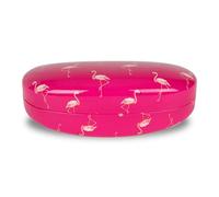 LAGO TERRA Funda rígida para gafas de sol y gafas de sol de flamenco, color rosa, Rosa (Grande), L