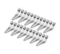Lagomloot 12 piezas de cabezal liso para herramienta de soldadura de plástico, soldadura, reparación de hierro de 45 grados, punta de metal para parachoques de coche, PP, lavadora