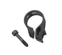 Lagomloot Abrazadera de palanca de cambios de pulgar de aleación de aluminio para bicicleta, retención para anillo para SRAM para x7 X9 X0 para XX XO1 XX1, pieza de repuesto negra con tornillo