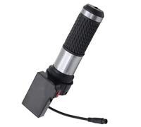 Lagomloot Acelerador eléctrico para patinete, mango giratorio de 6 pines con pantalla LED para Z-920, pieza de repuesto de acero negro
