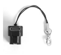 Lagomloot Adaptador de carga Di2 de 12 velocidades para R9270 9250 8170 8150 7170, puerto USB-C con indicador LED y cordón, funda negra compacta para bicicleta eléctrica de grava