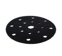 Lagomloot Almohadilla de interfaz de 17 agujeros, disco protector flocado para almohadillas de respaldo de gancho y bucle de lijadora de 150 mm, prolonga la vida útil del disco de lijado
