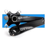 Lagomloot Bielas para bicicleta, 175 mm, aleación de aluminio, brazos de manivela 104BCD para bicicleta plegable de carretera de montaña, par negro