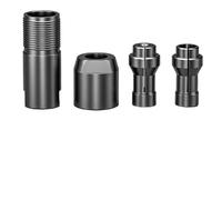 Lagomloot Cabezal de conversión de amoladora angular, adaptador de portabrocas recto para amoladoras de 100 tipos con pinzas de 3 mm y 6 mm, herramienta de pulido de corte de lijado de metal para