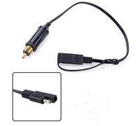 Lagomloot Cable adaptador DIN a SAE, compatible con BMW motocicleta para enchufe Hella, 35 cm, 12-24 V, 10 A, color negro
