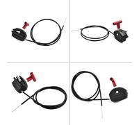 Lagomloot Cable del acelerador de aleación con palanca de estrangulamiento, cable interior de 142 cm para reparación de cortacésped, para un ajuste versátil para la mayoría de tractores de jardín