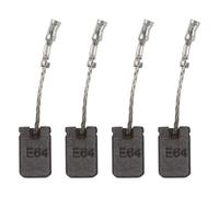 Lagomloot Cepillo de carbono para amoladora angular Bosch GWS12-125S GWS12-150SE64, 6 x 10 x 17 mm con cable de resorte, paquete de 4 piezas de repuesto