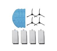 Lagomloot Cepillos laterales de repuesto, filtros y paños de fregona para robot aspirador Tesvor S7 Pro, paquete de 6 filtros, 10 cepillos laterales, 6 paños de microfibra