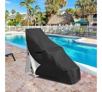 Lagomloot Cubierta de elevación de piscina, resistente al agua, Oxford 600D, protector para sillas enterradas Global Lift Corp, resistente a los rayos UV, con cremallera y correas, 49 x 20 x 36