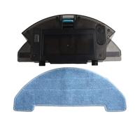 Lagomloot Depósito de agua y caja de polvo para cecotec para Conga 1090, contenedor 2 en 1, color negro y azul