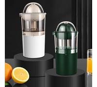 Lagomloot Exprimidor eléctrico de cítricos, exprimidor de naranja inalámbrico recargable por USB con 2 conos y acero inoxidable, extractor de jugo silencioso de gran capacidad para la cocina del hogar