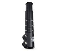 Lagomloot Extensor de vástago de horquilla de bicicleta, elevador de manillar de aleación de aluminio para tubo de dirección de 28,6 mm, adaptador de bicicleta de montaña negro de 180 mm
