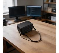 Lagomloot Funda rígida de transporte de EVA para altavoz Marshall Kilburn III, caja de almacenamiento de viaje a prueba de golpes con correa para el hombro y hebilla de metal, color negro