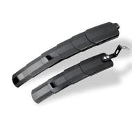 Lagomloot Guardabarros, delantero y trasero retráctil para guardabarros para bicicletas de 26 y 27.5 pulgadas, juego de parabrisas de plástico resistente a la intemperie