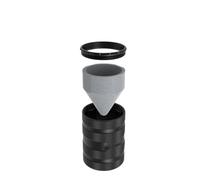 Lagomloot Herramienta de biselado de extremo de tubo de fibra de carbono, pulidor de desbarbado para tija de sillín de horquilla de bicicleta, 10-38 mm, aleación de aluminio con rueda de molienda