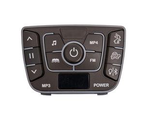 Lagomloot Interruptor de control central de coche de 12 V, reproductor de música multifuncional con pantalla de alimentación y ajuste de velocidad, compatible con panel de consola de cochecito