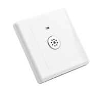Lagomloot Interruptor de luz activado por sonido, sensor de inducción LED de 86 x 86 mm con apagado automático de 45 segundos para pasillo, escaleras, baño, placa de pared de policarbonato blanco