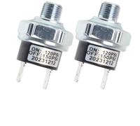 Lagomloot Interruptor de presión de compresor de aire, 120-150 PSI de corte automático con puerto NPT de 1/8 para sistemas de 12 V y 24 V, paquete de 2 controles de tanque de metal para bocinas y