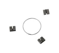 Lagomloot Juego de 3 trinquetes y resorte para cubo de bicicleta, repuesto de acero para cuerpo NovaTec Freehub, juego de 3 patas negras con resorte