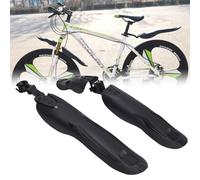 Lagomloot Juego de guardabarros para bicicleta de montaña, delantero y trasero ajustable para guardabarros para ruedas de 61 a 66 cm, se adapta a barras de asiento de diámetro inferior a 34 mm
