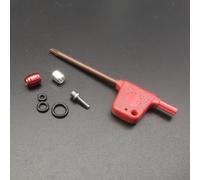 Lagomloot Juego de pinzas de freno de disco para bicicleta de carretera, juego de conectores de acero para SRAM Level RED HRD para ETAP S900 ELI XIR, negro, rojo y plateado