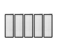 Lagomloot Kit de filtros de repuesto para Roborock QV 35A/QV 35S/Qrevo S5V/Saros 10/10R, filtración de alta eficiencia para pelo de mascotas y polvo, paquete de 5 filtros blancos