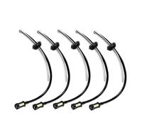 Lagomloot Kit de línea de combustible de 5 piezas con filtro de tanque, manguera principal de 21 cm y tubo de retorno de 10 cm, piezas de repuesto de ABS para cortador de cepillo, cortacésped