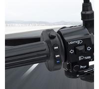 Lagomloot Mando a distancia para manillar de motocicleta, botón de llamada inalámbrico con batería de 180 mAh y carga tipo C, para un ajuste versátil para la mayoría de motocicletas