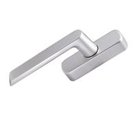 Lagomloot Mango de aleación de aluminio, mecanismo de inclinación inversa abierto hacia adentro con espacio de agujeros de 84 mm, acabado de óxido de plata para puertas de puente rotas