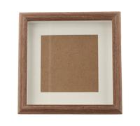 Lagomloot Marco hueco de pintura al óleo, marco de fotos de madera de 6 pulgadas para obras de arte de 15 x 15 cm, soporte de exhibición de escritorio para decoración del hogar