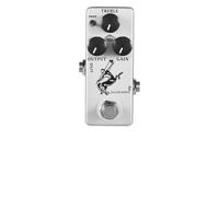Lagomloot Pedal de efecto de guitarra Mosky Silver Horse Overdrive, impulso de derivación real con perillas de ganancia de salida de agudos, carcasa de metal compacta para guitarra eléctrica