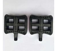 Lagomloot Pedales de bicicleta eléctrica, reposapiés de plástico de nailon resistente al desgaste para bicicleta con batería de litio, color negro, 6 x 9,5 cm